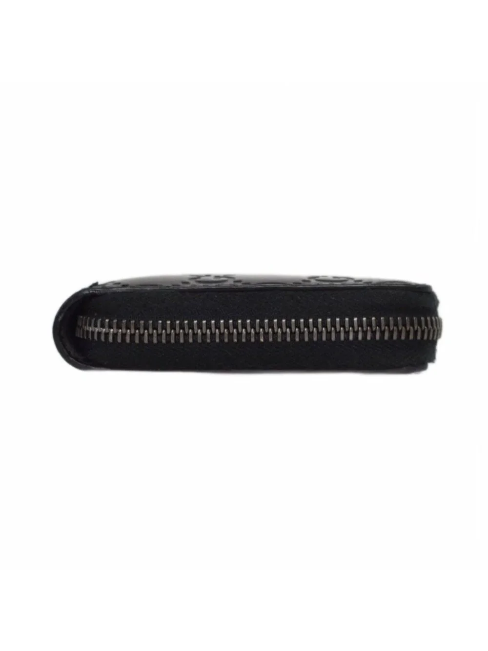 Guccissima Zip Around Wallet Black